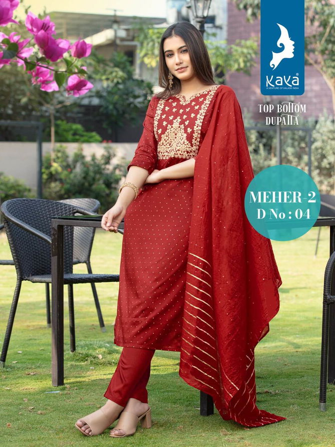 Meher 2 By Kaya Readymade Designer Salwar Suits Catalog